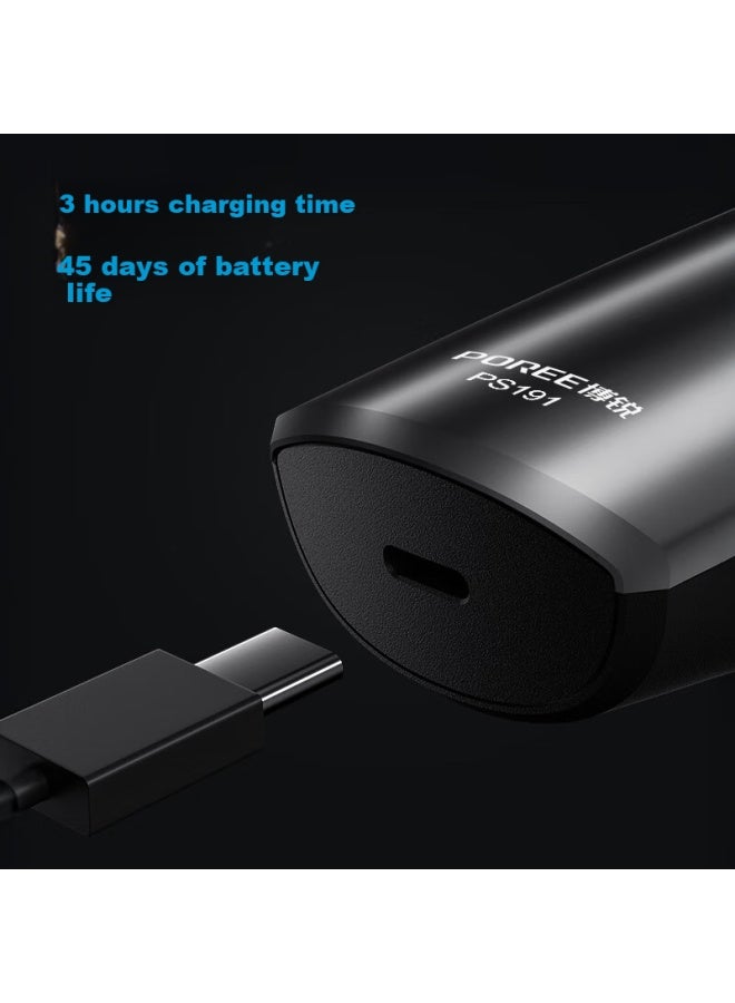 FLYCO Borui Electric Shaver Men'S Shaving Razor Rechargeable Portable Dual-Head Rotary Beard Trimmer Mini Version Birthday Gift For Dad Husband Ps191 - Image 1