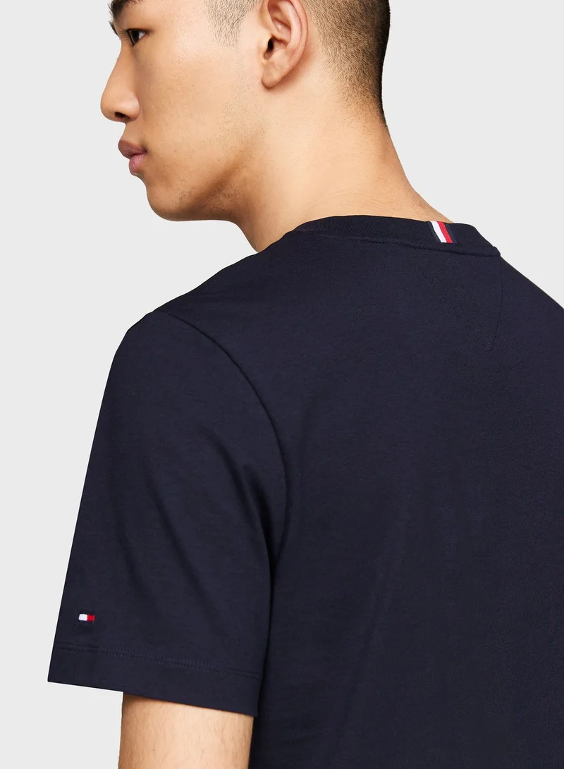 TOMMY HILFIGER Striped Crew Neck T-Shirt