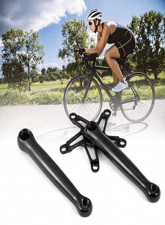 Litepro Bicycle Crankset Aluminium Alloy Mountain Bike Single Speed Crankset 170mm 130BCD Bike Crank Arm Set  Left and Right Crank Arms Repair Parts - Image 5