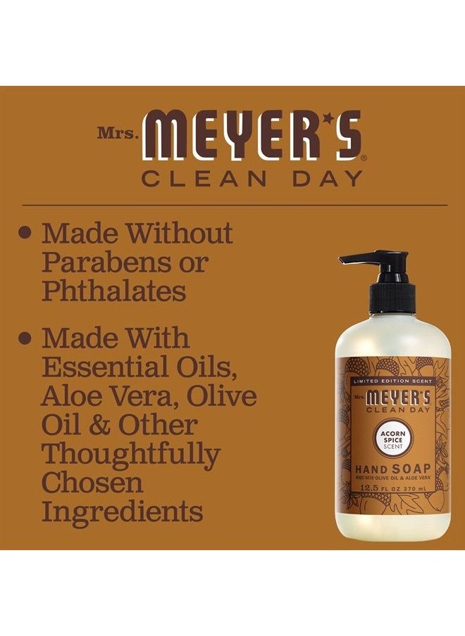 Mrs. Meyer's Clean Day Mrs. Meyer's Hand Soap, Made with Essential Oils, Biodegradable Formula, Limited Edition Acorn Spice, 12.5 fl. oz - Pack of 3 
