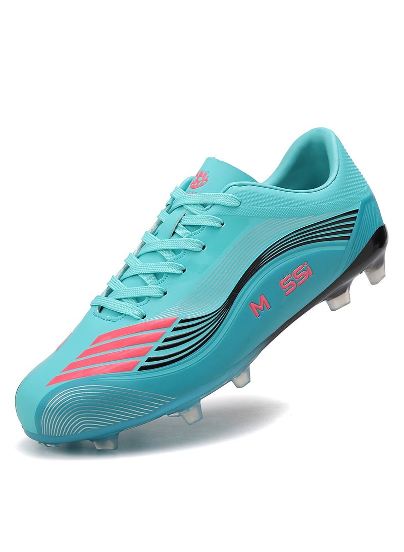 سكاي فيو أحذية كرة قدم رجالية منخفضة الرقبة FG أحذية كرة قدم مسطحة أحذية كرة قدم للبالغين خفيفة الوزن للتدريب الرياضي الاحترافي - Image 1