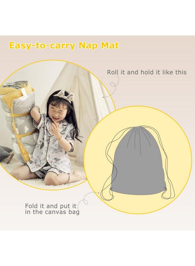 Hi Sprout Minky Dot Toddlers Nap Mat With Removable Pillow And Soft Blanket, Lightweight Daycare Preschool Kindergarten Sleeping Bag, Travel Slumber For Kids Girls Boys-Stars  - Image 5