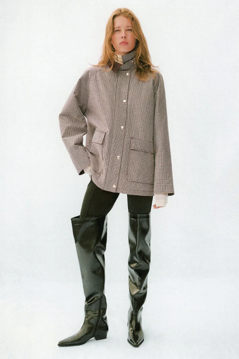 H&M Corduroy-collar jacket