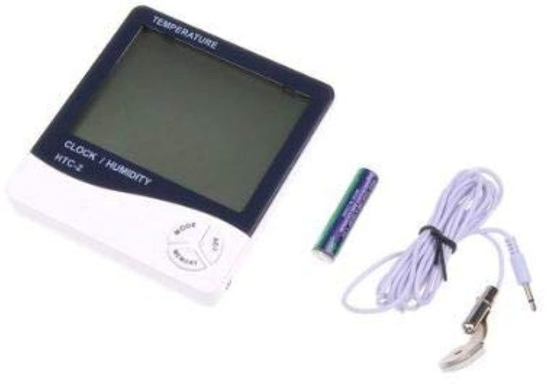Neewer Digital Hygro-Thermometer with LCD Display Alarm Clock HTC-2 - Image 1