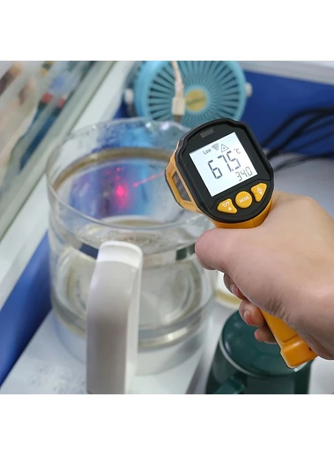 Yellow High Precision Industrial Infrared Thermometer Non Contact Measurement 50C to 600C Range - Image 5
