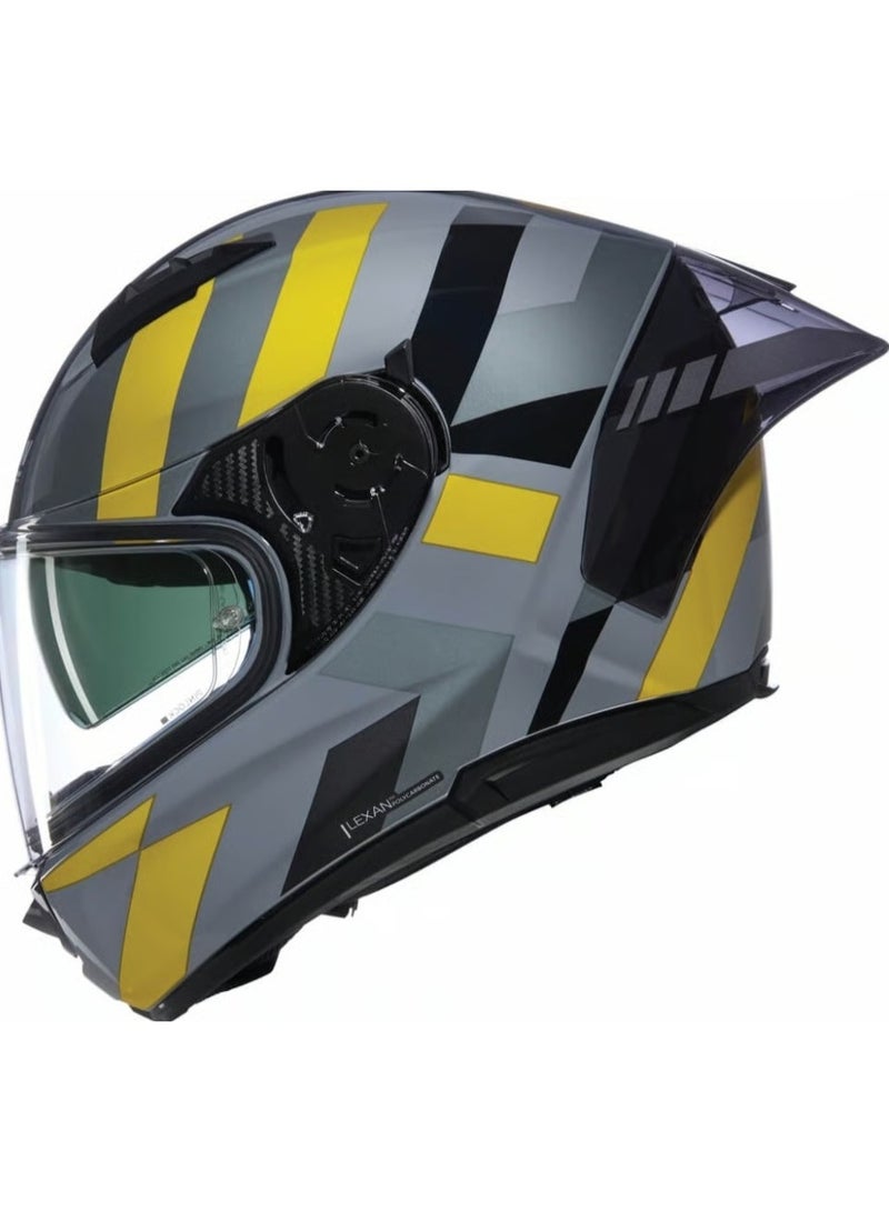 Nolan N60-6 SPORT DINAMICO GRAY  YELLOW  BLACK GLOSSY Helmet - Image 1