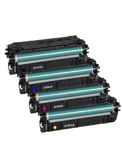 Toner Cartridge for HP 508A / CF360A Full Set use for Color Laserjet Enterprise M552dn M553 M553n M553dn M553x M577f M577dn M577z (Black Cyan Yellow Magenta)