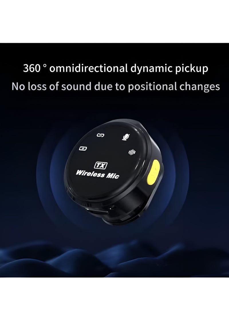 HainoTeko Haino Teko 2.4G ANC+ENC Wireless Microphone – Includes Charging Case and Lightning Adapter – Professional HD Recording – Intelligent Noise Cancellation – Compatible with iPhone and Type-C - Image 3