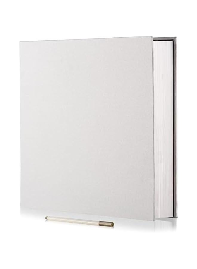 هوكور LukRosey Photo Albums, Extra Large Capacity Family Wedding Picture Albums Photo Book, Magnetic Self-stick Photos Hand Made DIY Albums, Memory Book Holds Photos (White)  - Image 1