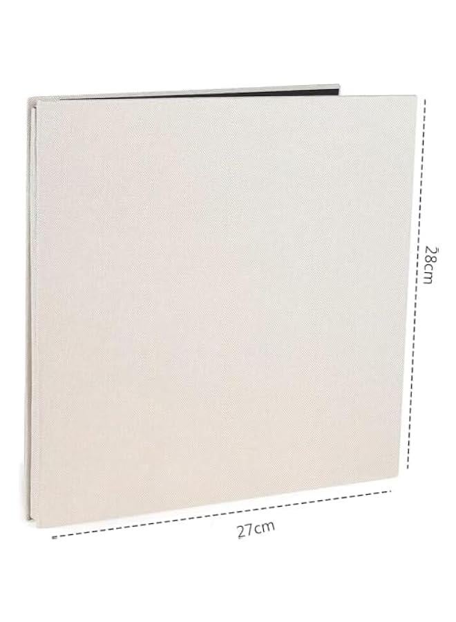 هوكور LukRosey Photo Albums, Extra Large Capacity Family Wedding Picture Albums Photo Book, Magnetic Self-stick Photos Hand Made DIY Albums, Memory Book Holds Photos (White)  - Image 4