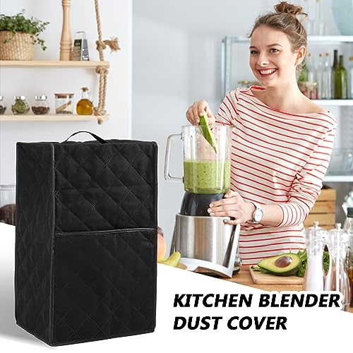 Tookie Blender Dust Cover, Kitchen Blender Cover with Accessory Pocket and Handle, Stand Mixer or Coffee Maker Appliance Cover For Kitchen, Anti Fingerprint Dust Proof Stain Resistant(size:black) - Image 4