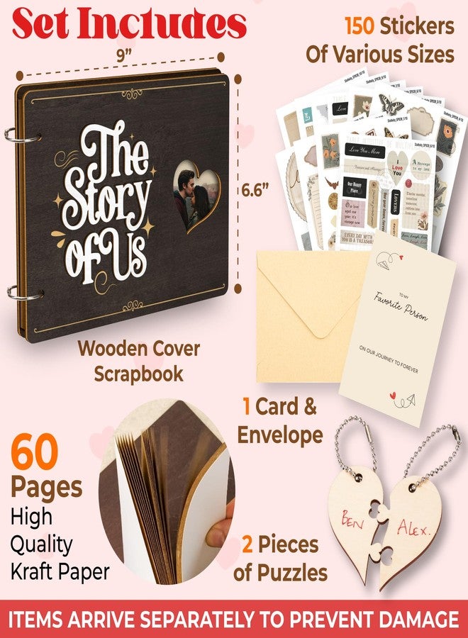 STOFINITY ألبوم صور تذكاري لذكرى زواج ستوفينيتي - دفتر يوميات صور للأزواج، هدايا زفاف للأزواج 2025، هدايا ذكرى الزواج له ولها، هدية عيد الميلاد وعيد الحب للزوجة والزوج - Image 2