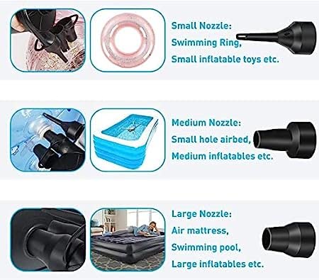 LD LUCIDO DECORE LD Lucido Decore Multipurpose Instant Electric Air Pump for Air Mattress Sofa Pool Toys Swimming Tube Inflatable Stuffs  - Image 3