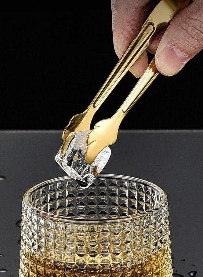 Beram Sugar Tongs, Leaf Shell Head Design, Tong Set of 2, Premium 304 Stainless Steel, Mini Ice Tongs, Kitchen Tongs, Forceps for Daily Use, Baking Tongs Set - Image 3