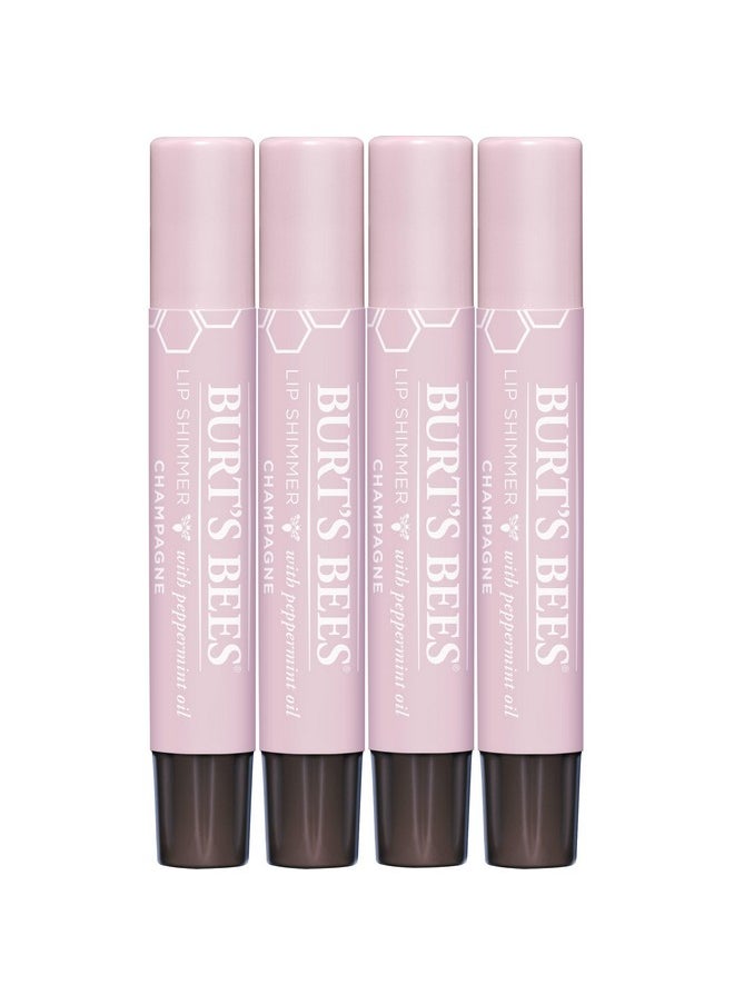 Burts Bees Lip Shimmer, Champagne (Pack Of 4)  - Image 1