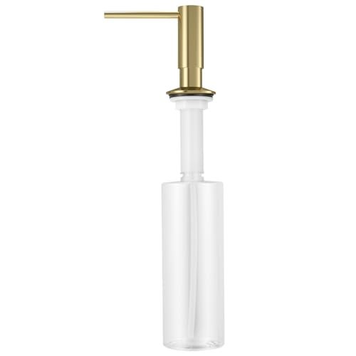 Samodra Sink Soap Dispenser, Metal Pump Head Liquid Lotion Countertop Kitchen Bathroom Soap Dispenser with 12 OZ PET Bottle - Image 2
