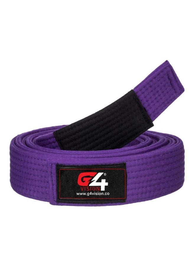 G4 Vision Jiu Jitsu Belt BJJ Belts Brazilian Adult A1 A2 A3 A4 Black Brown Purple Blue White, Purple, A4 - Image 2