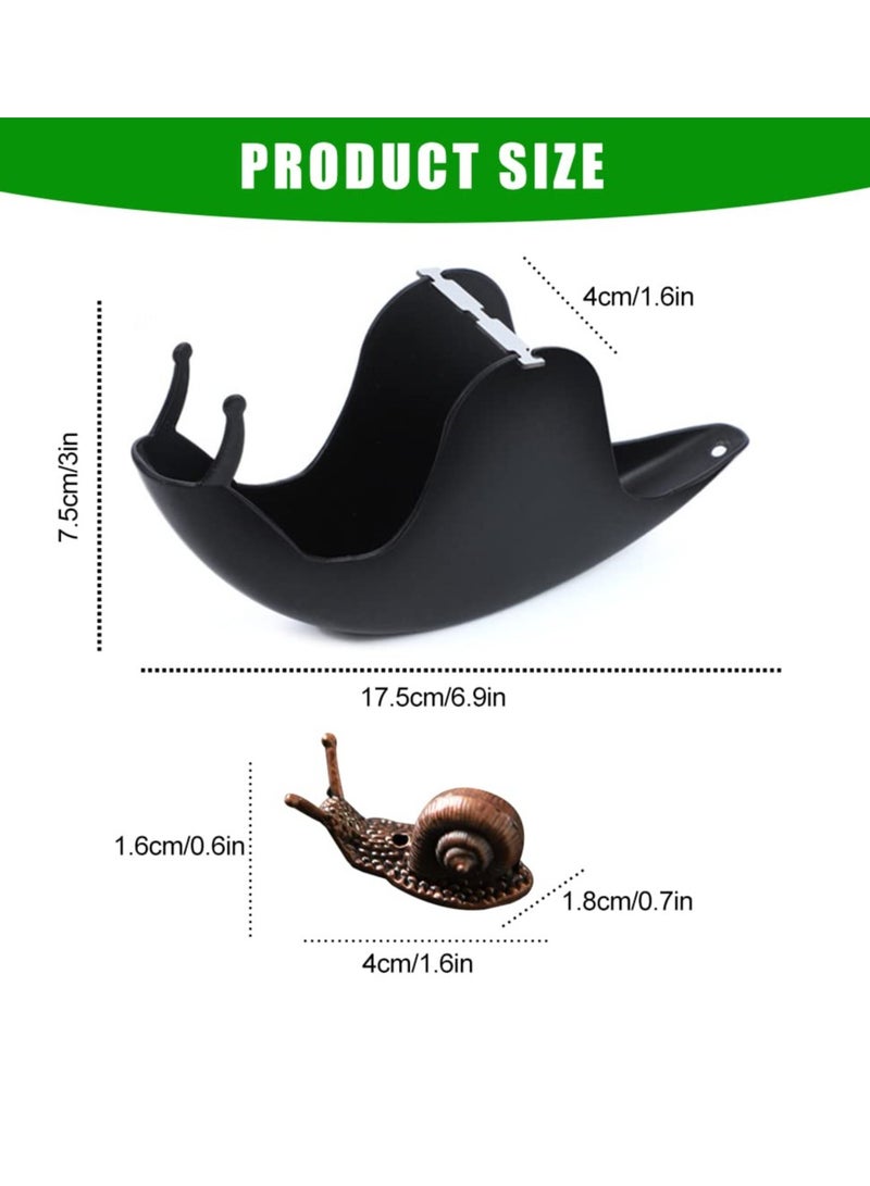 Excefore Mosquito Coil Holder, Portable Mosquito Coil Holder, Mosquito Coil Bracket Mosquito Coil Rack Outdoor Mosquito Coil Box, Incense Ash Catcher with Snail Incense Stick Holder - Image 2