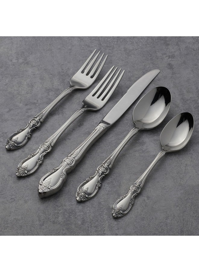 ONEIDA Oneida Louisiana 20 Piece Fine Flatware Set, Service for 4, 18/8 Stainless Steel  - Image 3