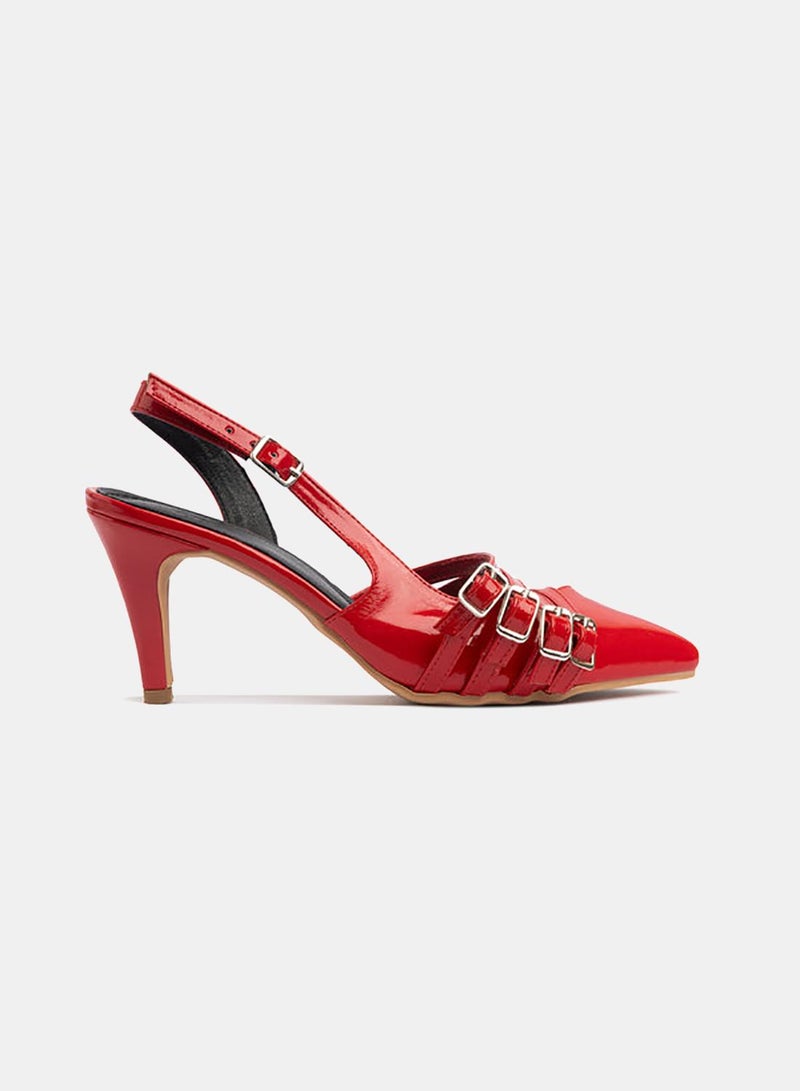 TGS Quad Cross Buckle Slingback Heel - Image 2