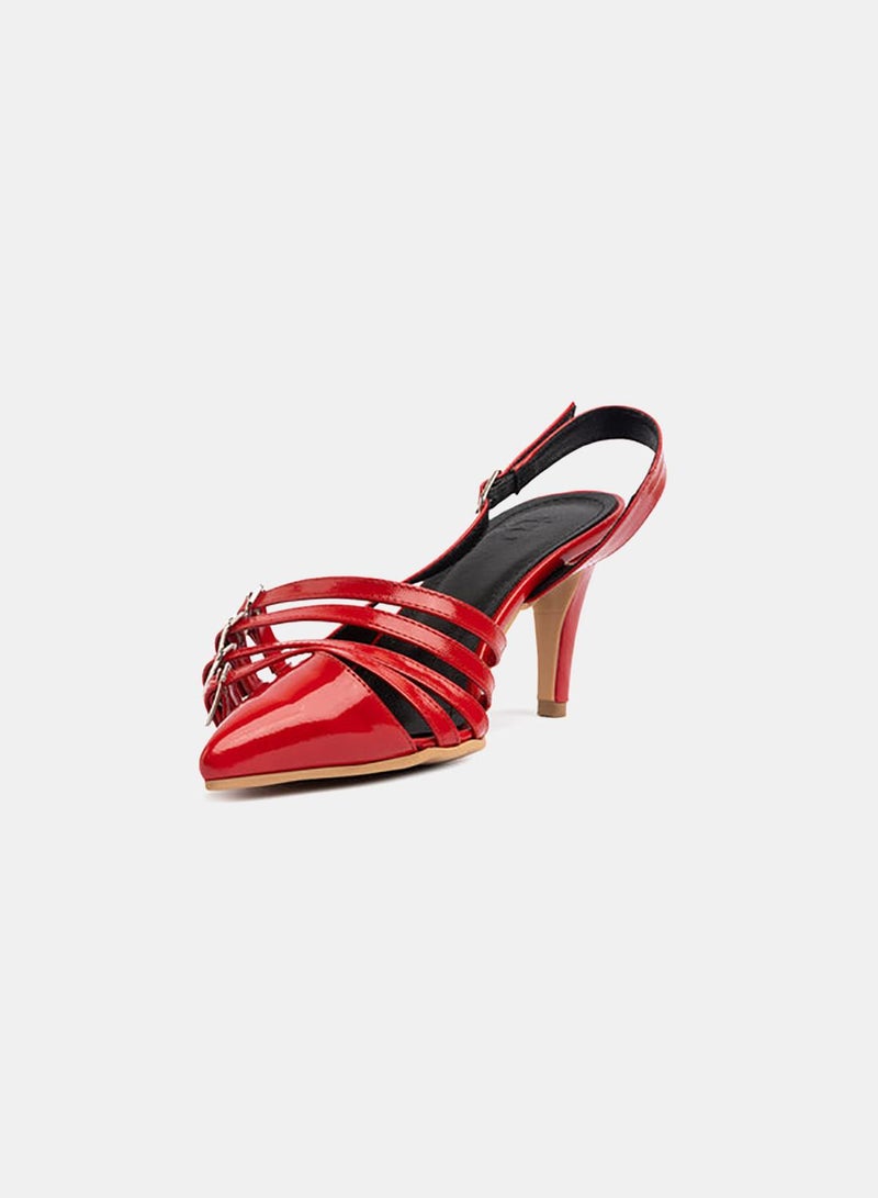 TGS Quad Cross Buckle Slingback Heel - Image 3