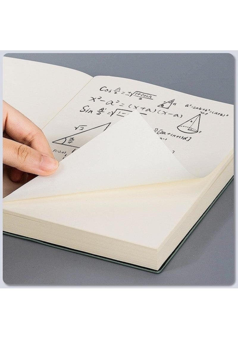 A5 large notebook thick notebook thickened college students postgraduate entrance examination soft leather Blue - Image 4