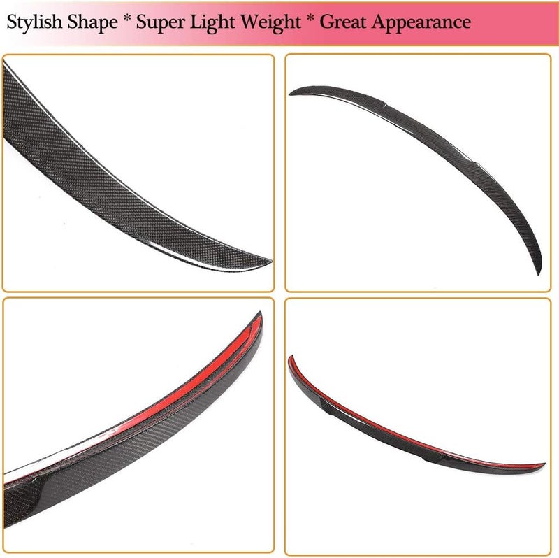 MCARCAR KIT Carbon Fiber Rear Trunk Spoiler for BMW 4 Series F36 Gran Coupe (2014-2019) - Image 4