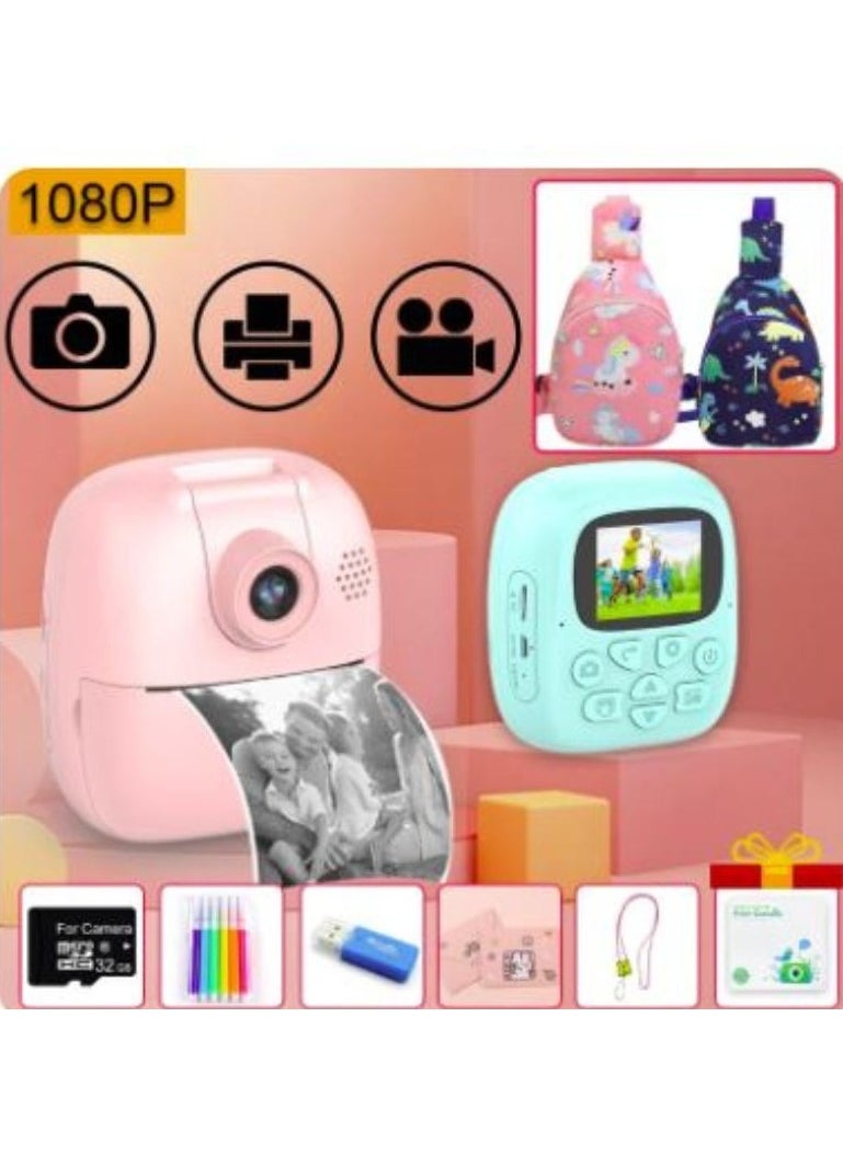 Generic Kids Instant Camera Thermal Printer Paper Photo Video Cameras Record Hd Children Digital Camera Print Camara  - Image 1