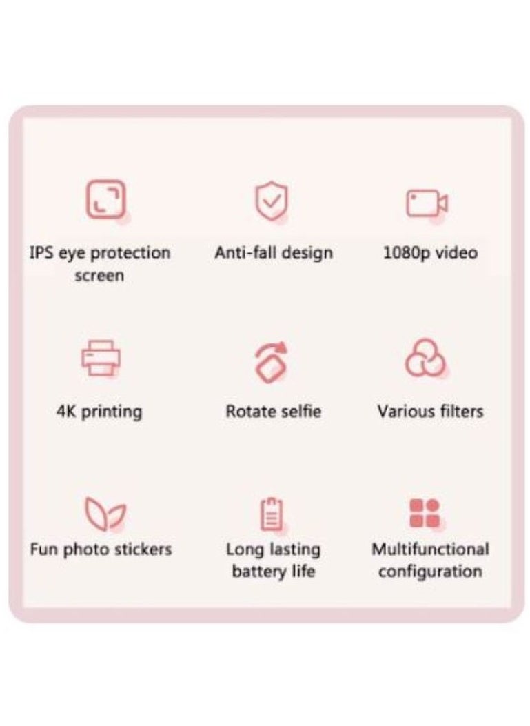 Generic Kids Instant Camera Thermal Printer Paper Photo Video Cameras Record Hd Children Digital Camera Print Camara  - Image 5