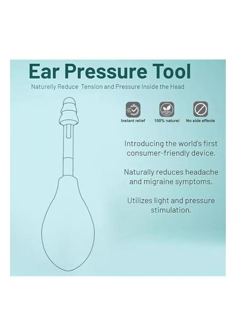 هالونهي جهاز شفط لتخفيف ضغط الأذن لعلاج الصداع النصفي، طنين الأذن، الصداع، تخفيف التوتر، توازن الأذن الداخلية، تقليل ضغط الأذن أثناء الطيران، أداة إزالة شمع الأذن آمنة ومحمولة وفعالة - Image 2