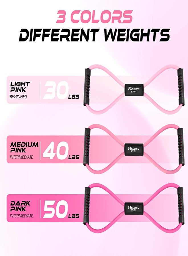 HOXWC Figure 8 Resistance Band, Exercise Bands for Back, 8 Shaped Resistance Bands for Arms, Shoulder, Leg Stretching, Physical Therapy, Yoga, Pilates, Home Gym Workout Equipment for Women Men - Image 4