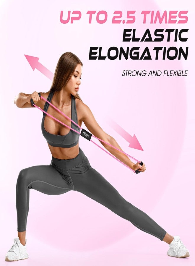 HOXWC Figure 8 Resistance Band, Exercise Bands for Back, 8 Shaped Resistance Bands for Arms, Shoulder, Leg Stretching, Physical Therapy, Yoga, Pilates, Home Gym Workout Equipment for Women Men - Image 5