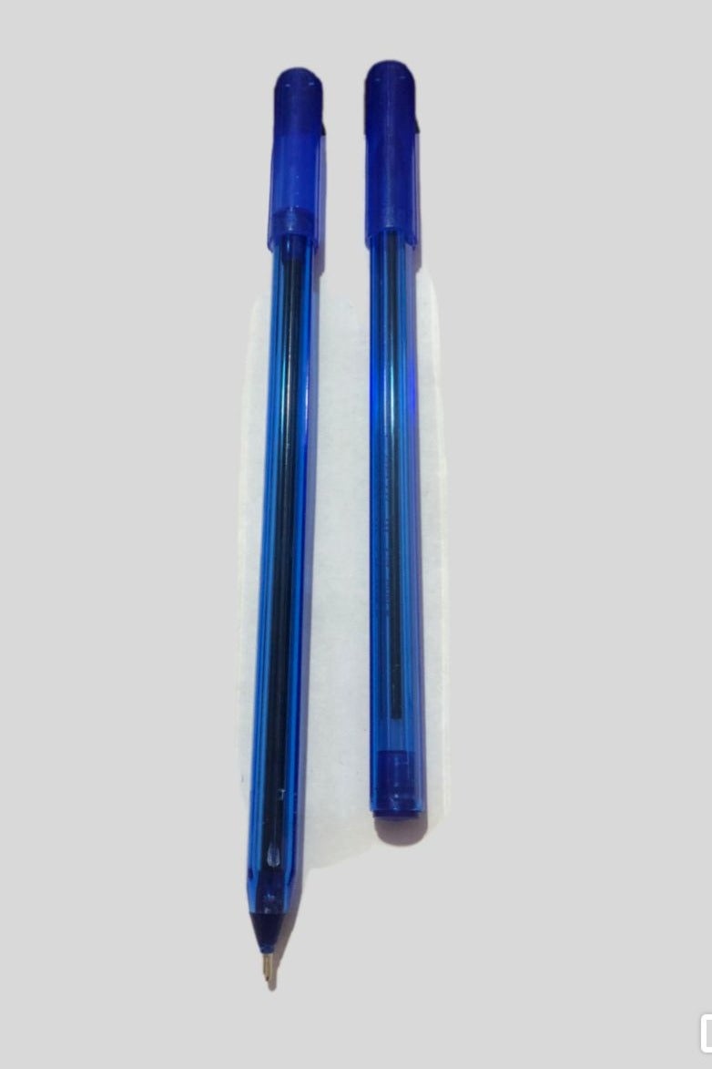1mm Ballpoint Pen, Smooth Liquid Ink, Set of 10 - Blue - Image 2