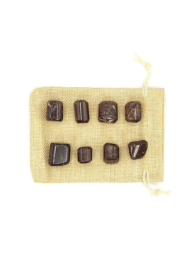 Plus Value Plus Value Natural Garnet Pebbles Tumbled Stone Energizing Regenerating Stone 200 Grams with Jute Bag Useful in Vastu Feng Shui Reiki Chakra Crystal Healing  - Image 5