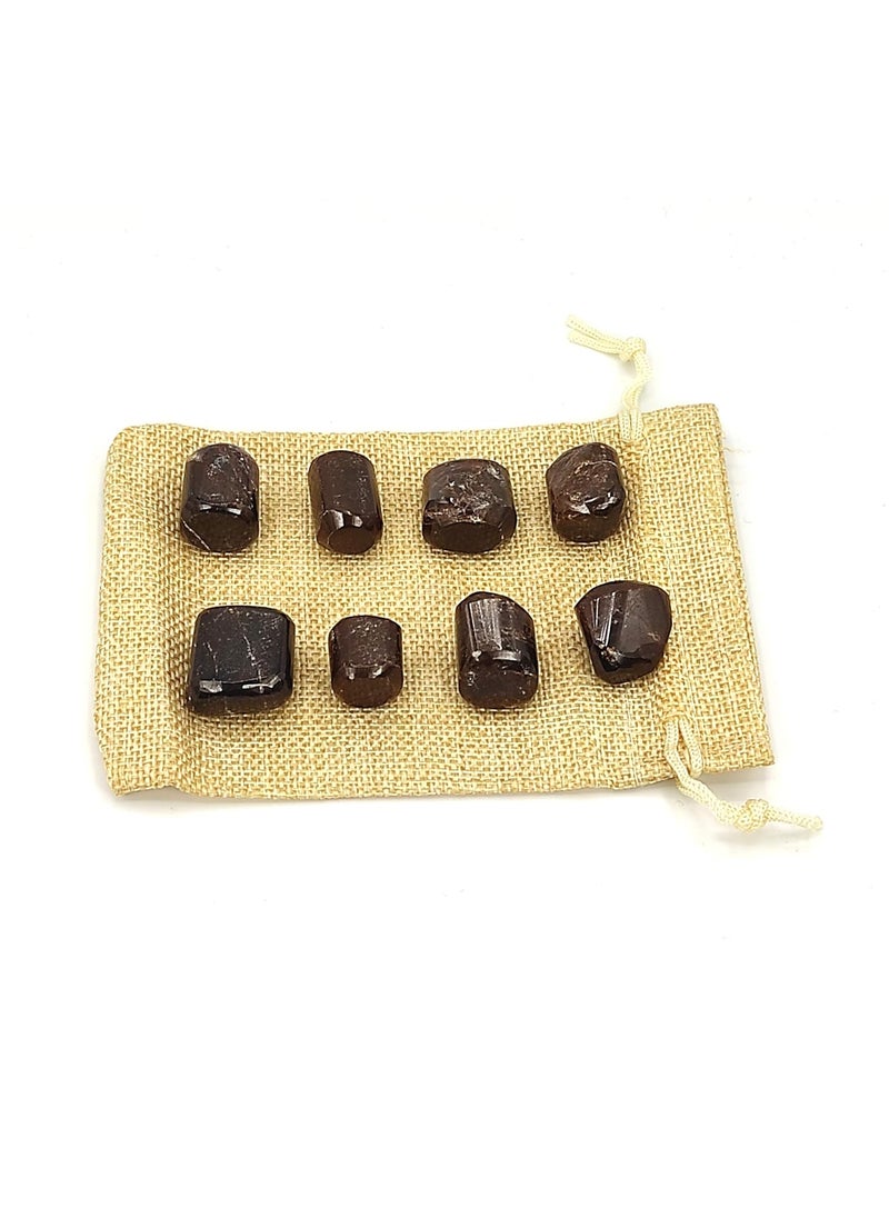 Plus Value Plus Value Natural Garnet Pebbles Tumbled Stone Energizing Regenerating Stone 200 Grams with Jute Bag Useful in Vastu Feng Shui Reiki Chakra Crystal Healing  - Image 4