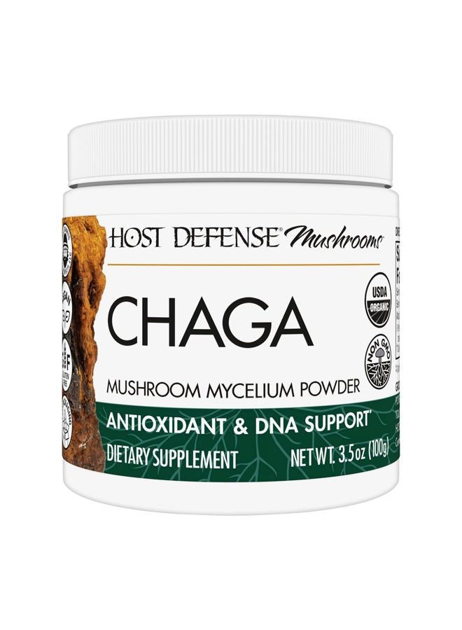 Host Defense Chaga Powder - Immune System Support Supplement - Chaga Mushroom Powder for Antioxidant Activity Support - Dietary Mushroom Supplement - 3.5 oz (66 Servings)* - Image 1