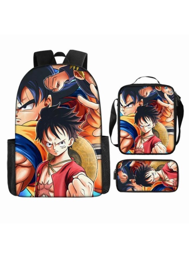 عام حقيبة الظهر المطبوعة الشائعة - مجموعة حقيبة الظهر المكونة من ثلاث قطع (يمكن استخدامها للطلاب والأطفال والأصدقاء للنزهات وتسلق الجبال وما إلى ذلك) - 33 - Image 4