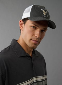 American Eagle Logo Twill Trucker Cap  - Image 3