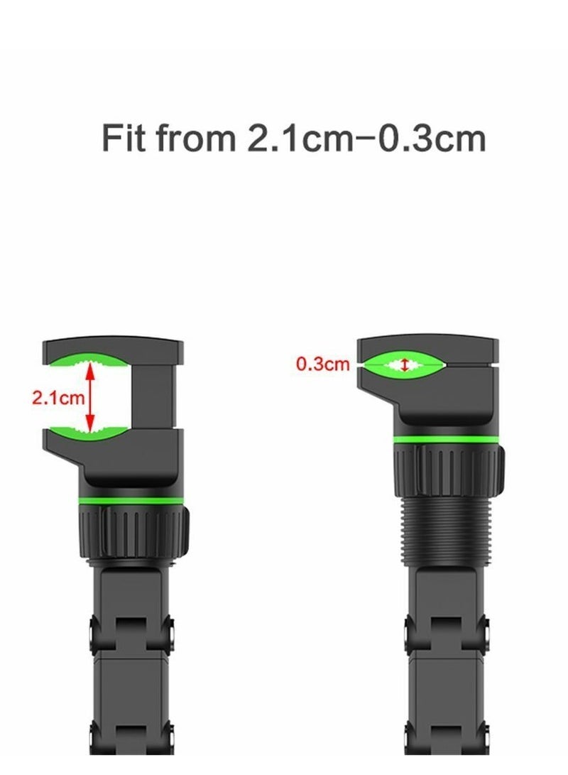 Car Phone Holder Multifunctional 360 Degree Rotatable Auto Rearview Mirror Mount Seat Hanging Clip Bracket Cell Phone Holder for 4.0-6.1 Inch Phone Gps Navigation Adjustable Support (green) - Image 4