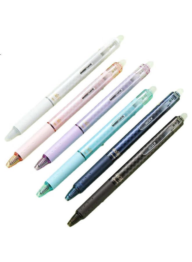 Pilot Erasable Pen - Retractable Gel Pen With Temperature Control For Students' Writing And Office Use Lfbk-23Ef Bls-Fr5 0.5Mm Purple Grid/Black 1 Pen + 3 Refills - Image 1