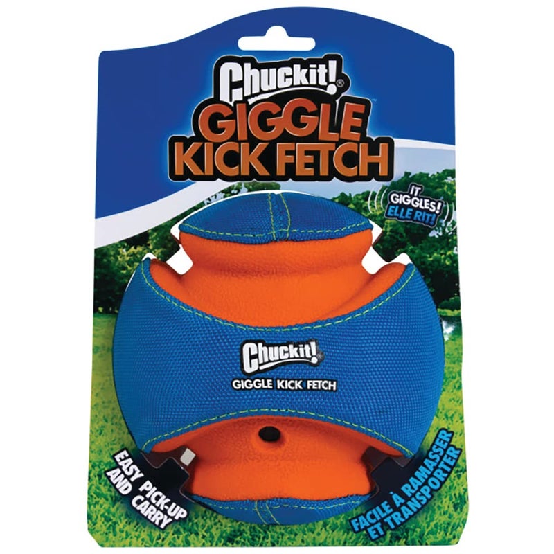ChuckIt! Kick Fetch Dog Toy Ball With Giggle Sounds, Small - Image 5