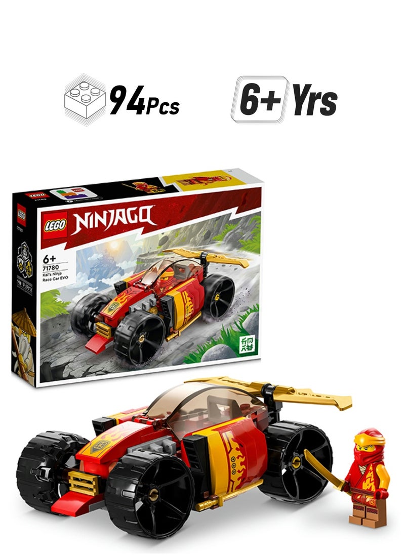 LEGO NINJAGO® Kai’s Ninja Race Car EVO 71780 Building Toy Set (94) Pieces  - Image 1