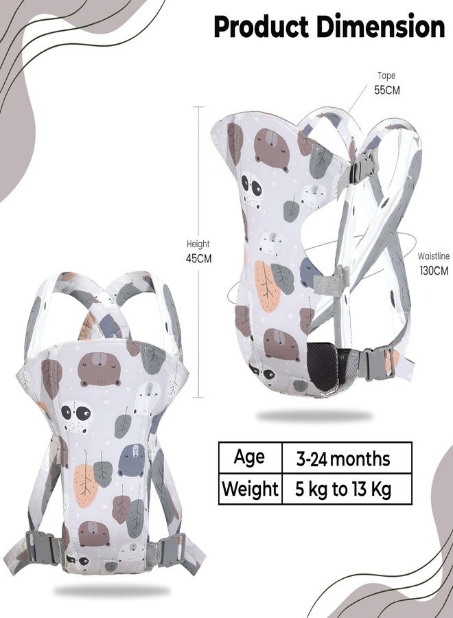 Bembika Baby Carrier Newborn to Toddler with Multiple Positions Infant Carrier Soft Baby Holder Kangaroo Bag Sling Carrier All Seasons - Brown Bear - Image 3