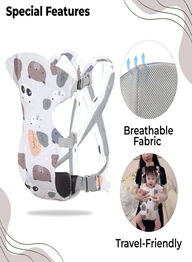 Bembika Baby Carrier Newborn to Toddler with Multiple Positions Infant Carrier Soft Baby Holder Kangaroo Bag Sling Carrier All Seasons - Brown Bear - Image 5