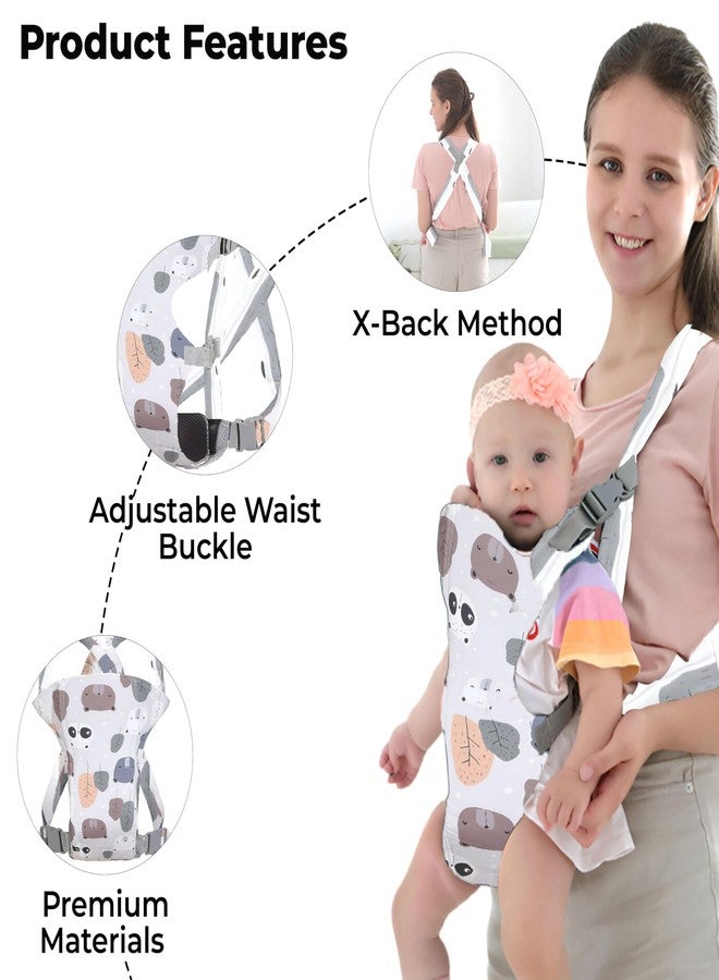 Bembika Baby Carrier Newborn to Toddler with Multiple Positions Infant Carrier Soft Baby Holder Kangaroo Bag Sling Carrier All Seasons - Brown Bear - Image 4