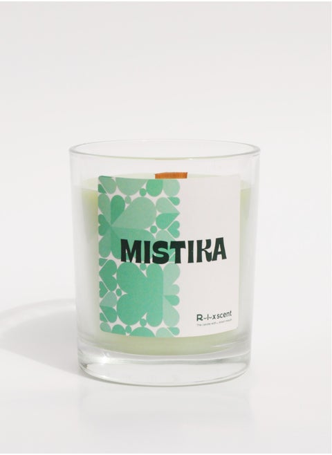Mistika wooden wick candle