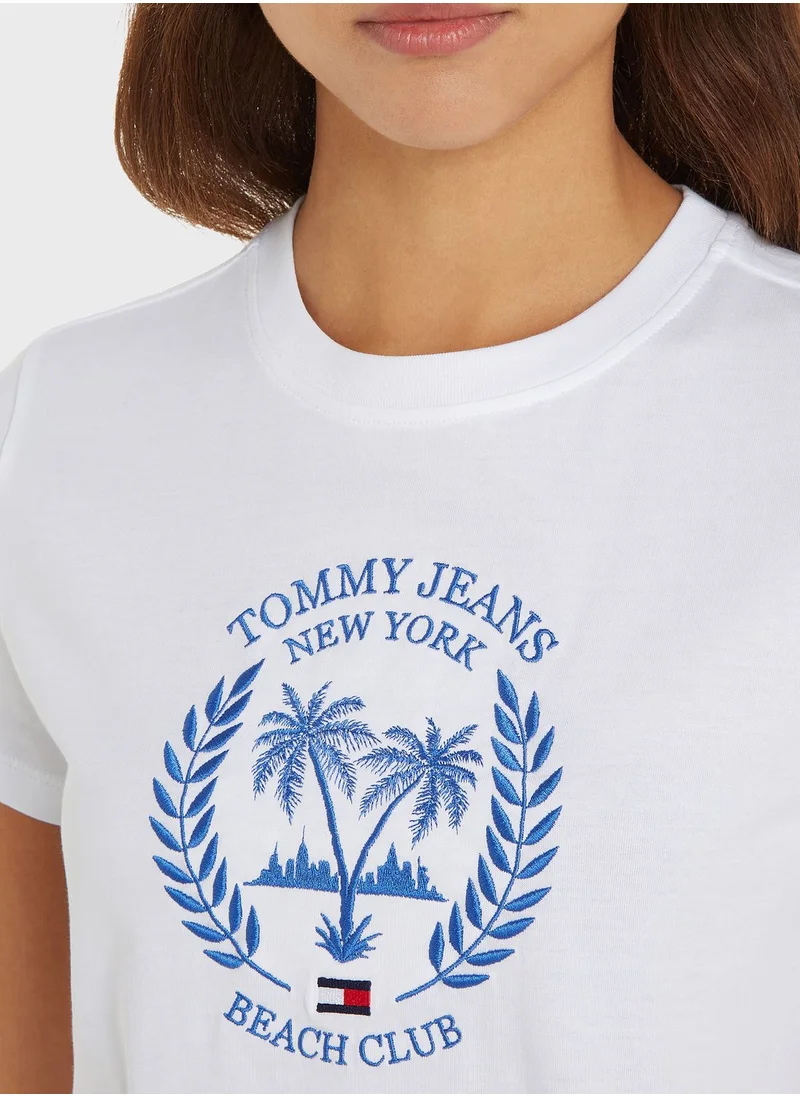 TOMMY JEANS Crew Neck Graphic T-Shirt