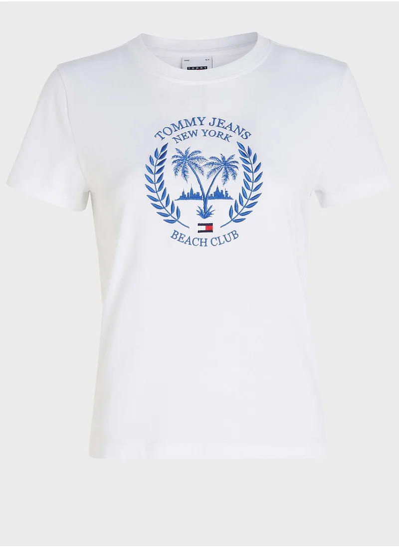 TOMMY JEANS Crew Neck Graphic T-Shirt