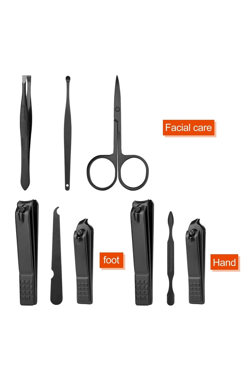 Aceoce 7 Piece Manicure Set Professional Nail Clipper Kit Stainless Steel Manicure and Pedicure Kit, Scissors Grooming Kit Nail Care Tools with Luxurious Travel Case  - Image 2