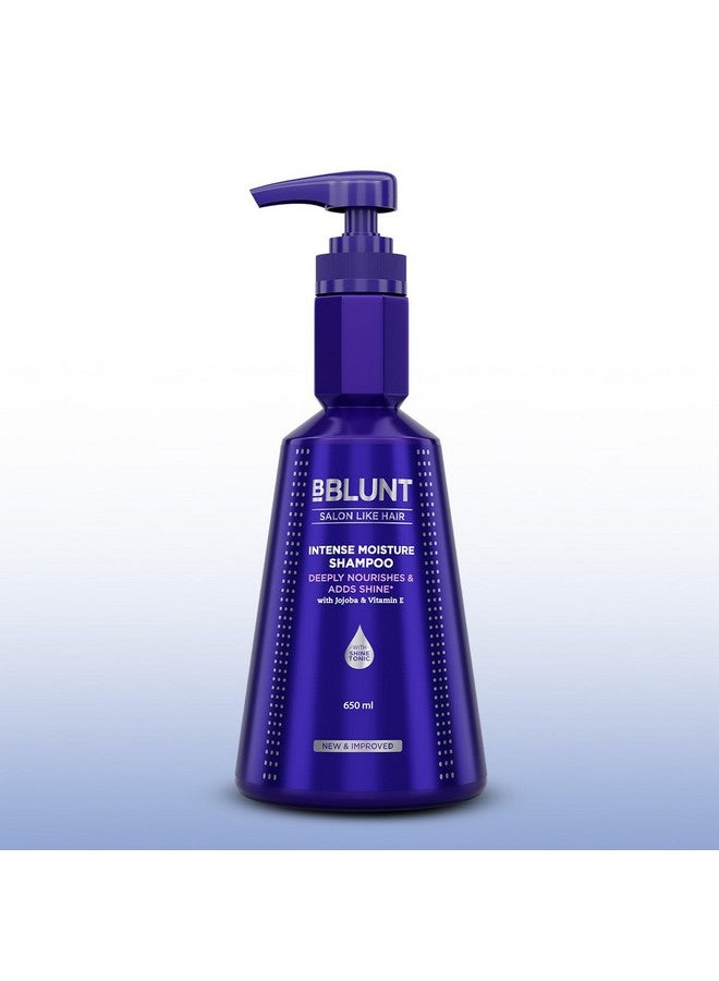 BBLUNT Intense Moisture Shampoo With Jojoba And Vitamin E For Dry & Frizzy Hair - 650 Ml - Image 2